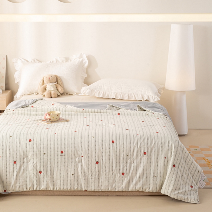 91家纺网 家纺一手货源 找家纺 （总）米乐被业 2026新款仿棉凉感夏被被子被芯