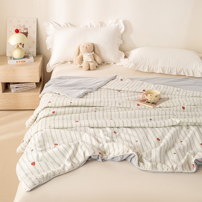 91家纺网 家纺一手货源 找家纺 （总）米乐被业 2026新款仿棉凉感夏被被子被芯