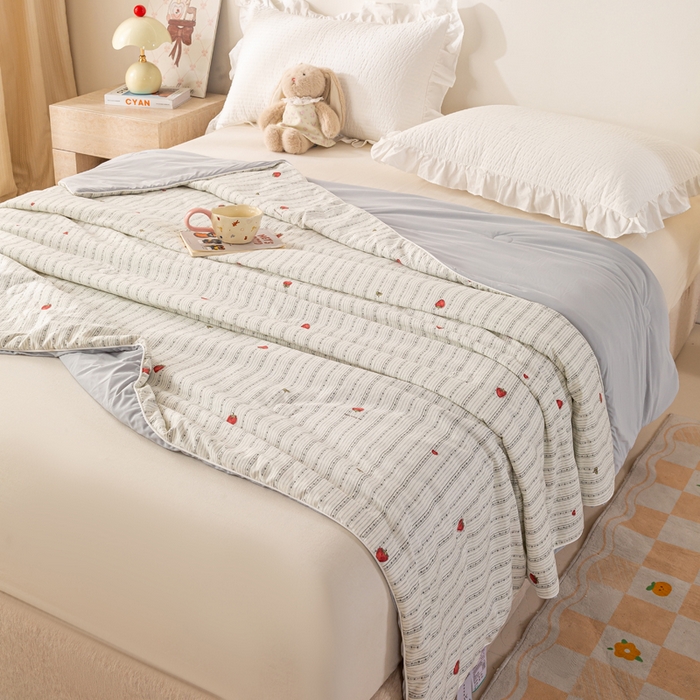 91家纺网 家纺一手货源 找家纺 （总）米乐被业 2026新款仿棉凉感夏被被子被芯