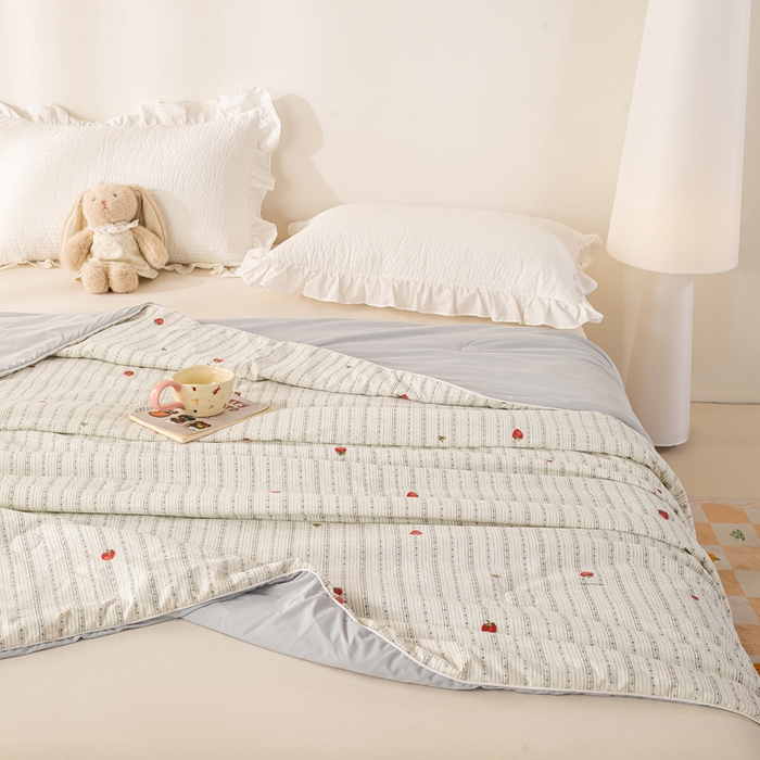 91家纺网 家纺一手货源 找家纺 （总）米乐被业 2026新款仿棉凉感夏被被子被芯