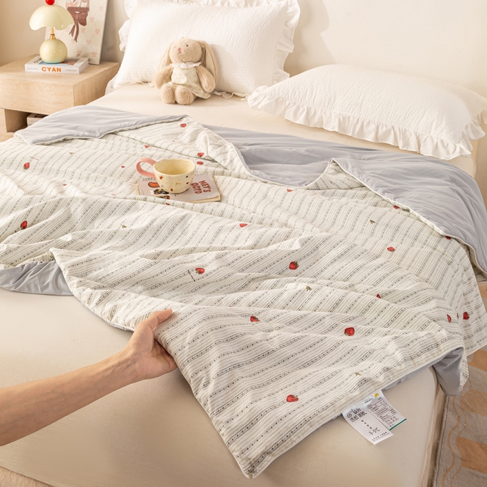 91家纺网 家纺一手货源 找家纺 （总）米乐被业 2026新款仿棉凉感夏被被子被芯