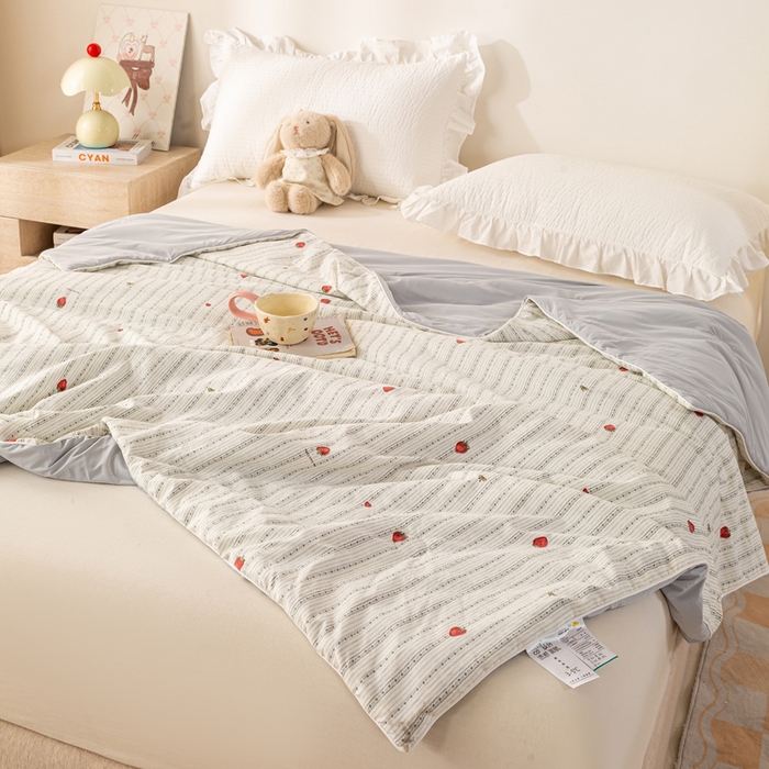 91家纺网 家纺一手货源 找家纺 （总）米乐被业 2026新款仿棉凉感夏被被子被芯