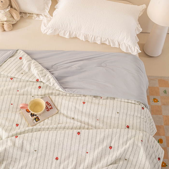 91家纺网 家纺一手货源 找家纺 （总）米乐被业 2026新款仿棉凉感夏被被子被芯