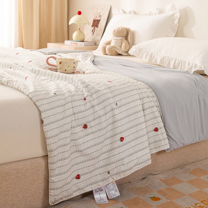 91家纺网 家纺一手货源 找家纺 （总）米乐被业 2026新款仿棉凉感夏被被子被芯