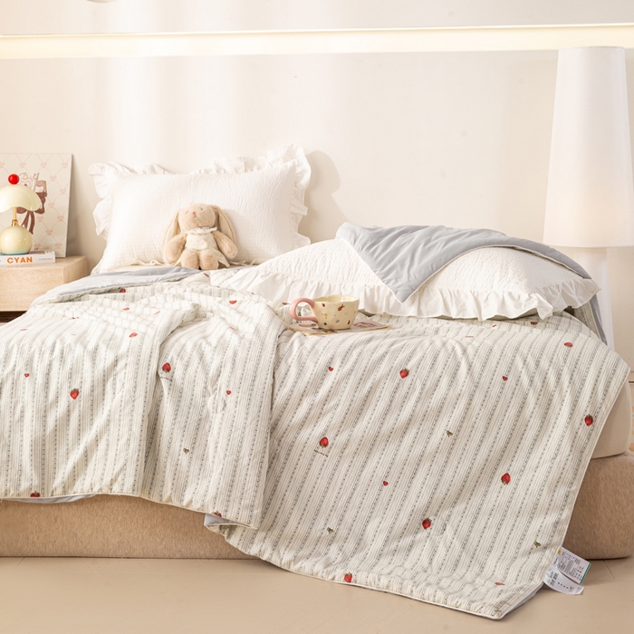 91家纺网 家纺一手货源 找家纺 （总）米乐被业 2026新款仿棉凉感夏被被子被芯