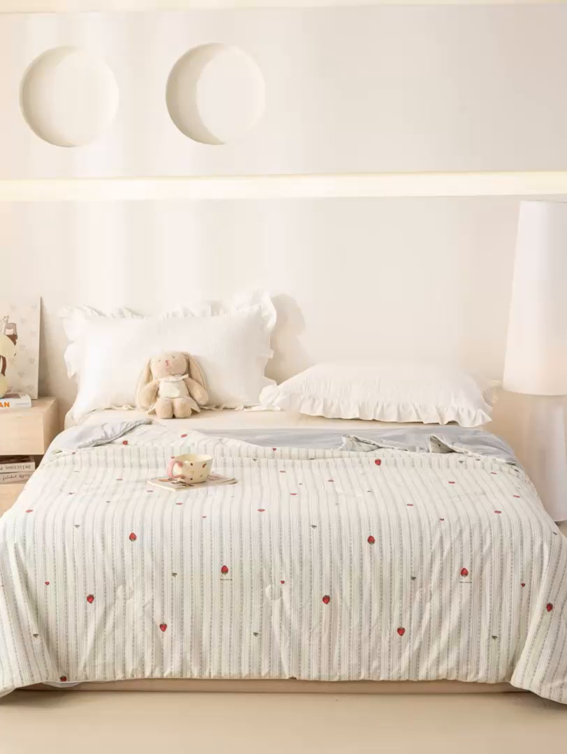 91家纺网 家纺一手货源 找家纺 （总）米乐被业 2026新款仿棉凉感夏被被子被芯