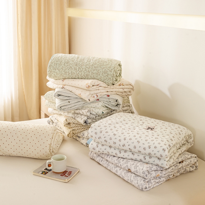 91家纺网 家纺一手货源 找家纺 米乐被业 2026新款仿棉凉感夏被被子被芯 组合图