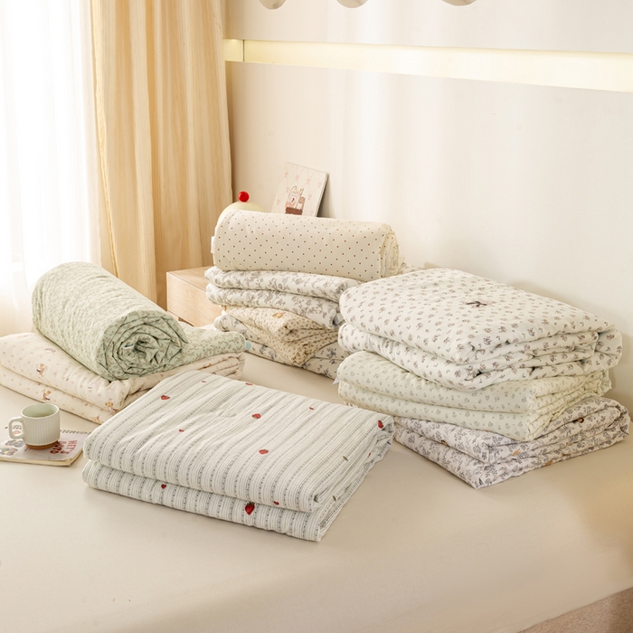 91家纺网 家纺一手货源 找家纺 米乐被业 2026新款仿棉凉感夏被被子被芯 组合图