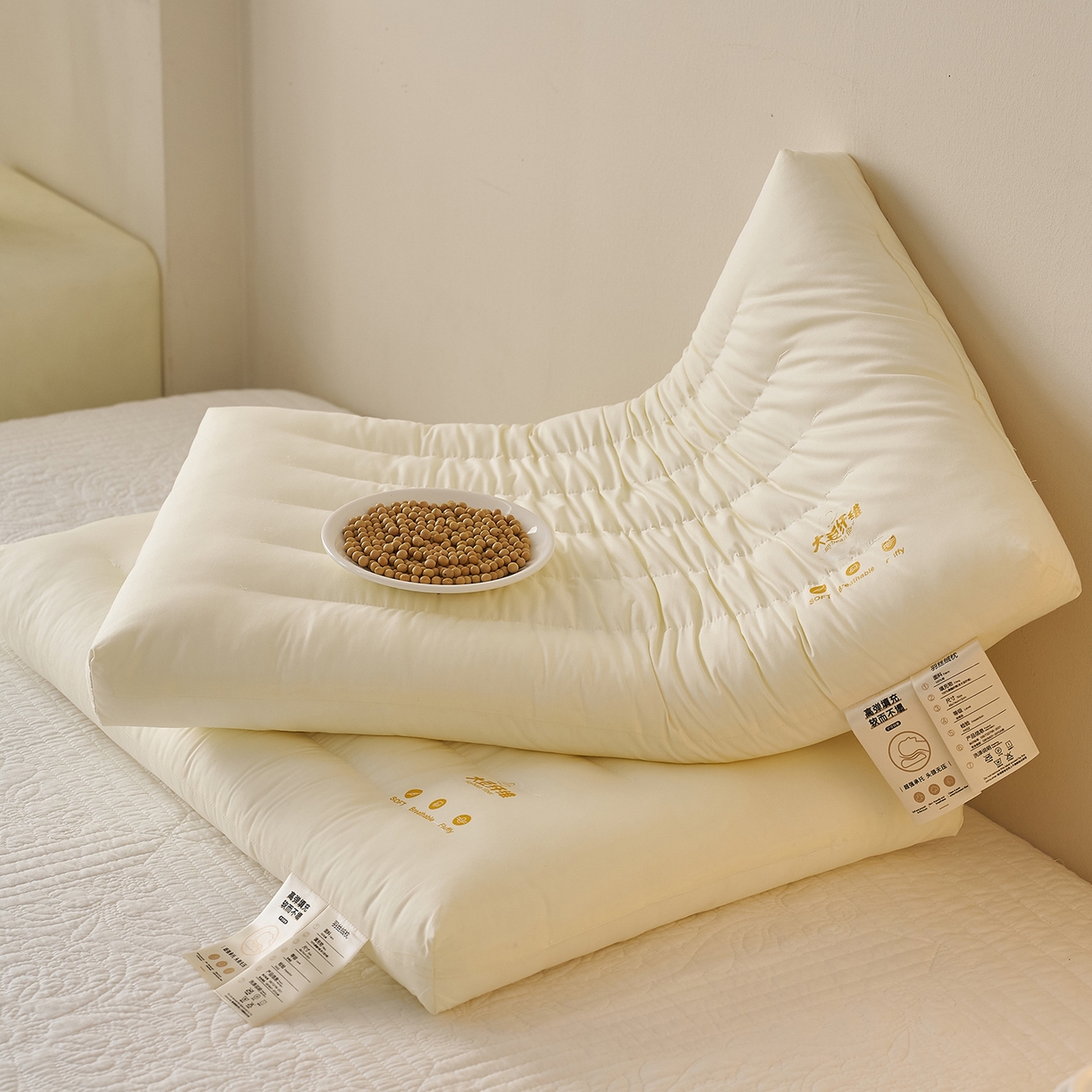 91家纺网 家纺一手货源 找家纺 （总）乐可 2026新款亲子大豆枕