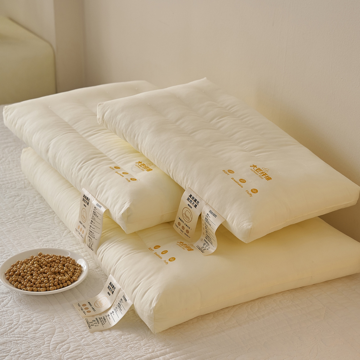 91家纺网 家纺一手货源 找家纺 （总）乐可 2026新款亲子大豆枕