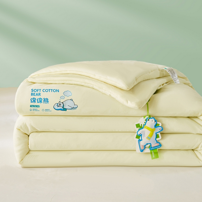 益多眠 2026新款【性价最高】牛奶针织棉夏被夏凉被空调被柔软舒适被子被芯 奶白熊
