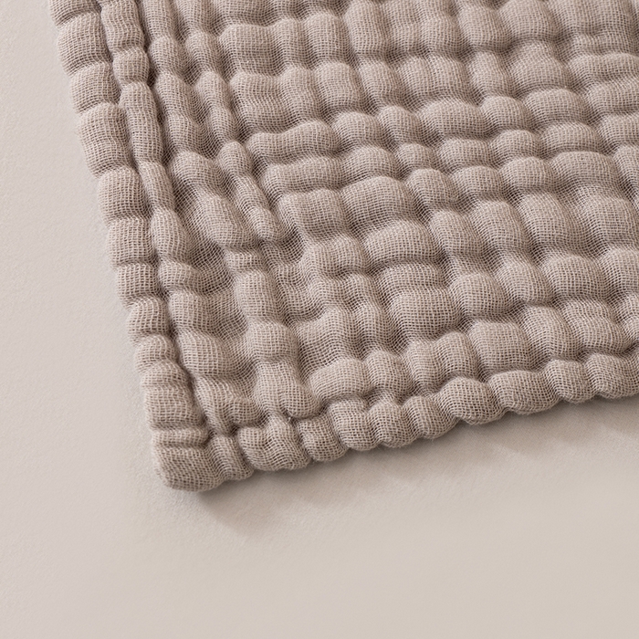 91家纺网 家纺一手货源 找家纺 萌飞 2026新款四层纱素色夏被被子被芯 毛巾被灰色