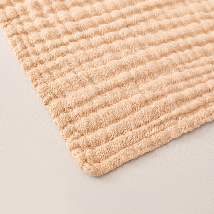 91家纺网 家纺一手货源 找家纺 萌飞 2026新款四层纱素色夏被被子被芯 毛巾被卡其