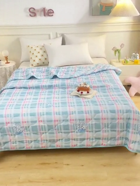 91家纺网 家纺一手货源 找家纺 （总）好欣怡家纺 2026新款超声波磨毛印花夏凉被