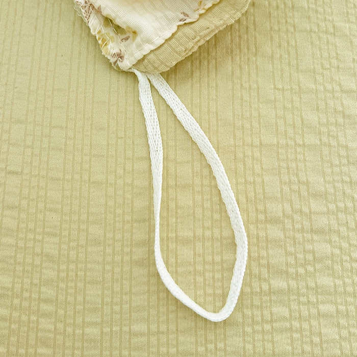 91家纺网 家纺一手货源 找家纺 一比一 2026春夏新款泡芙棉泡芙纱印花四件套-简单款 春日来信