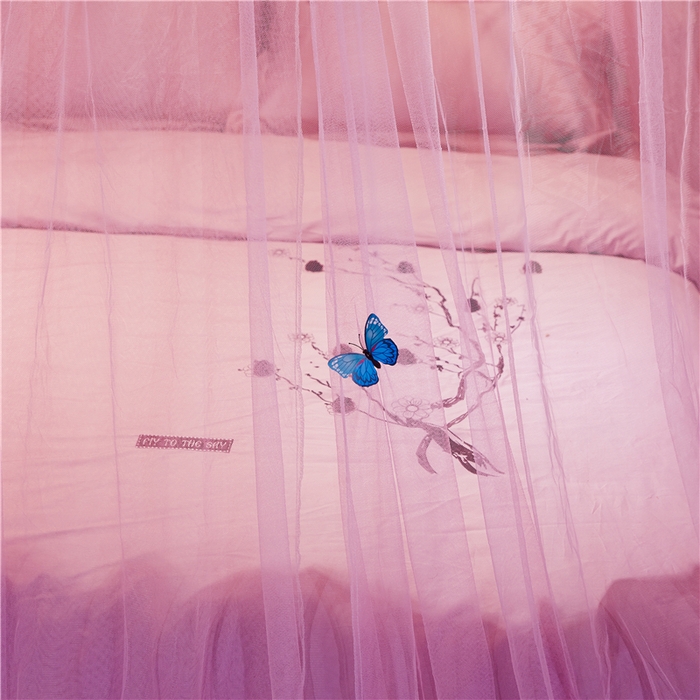 91家纺网 家纺一手货源 找家纺 舞夜盛世 2026新款直径1.2米/吊挂圆顶吊顶落地蚊帐-常年有货-D-2 D2-粉色