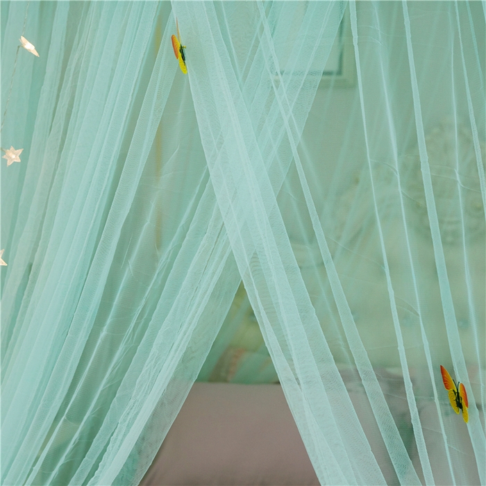 91家纺网 家纺一手货源 找家纺 舞夜盛世 2026新款直径1.2米/吊挂圆顶吊顶落地蚊帐-常年有货-D-2 D2-水绿