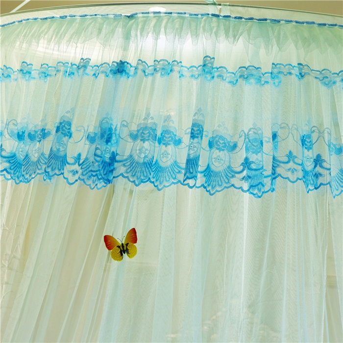 91家纺网 家纺一手货源 找家纺 舞夜盛世 2026新款直径1.2米/吊挂圆顶吊顶落地蚊帐-常年有货-D-2 D2-水绿