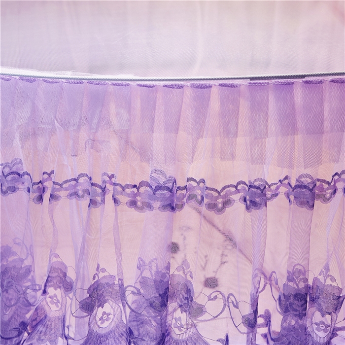 91家纺网 家纺一手货源 找家纺 舞夜盛世 2026新款直径1.2米/吊挂圆顶吊顶落地蚊帐-常年有货-D-2 D2-紫色