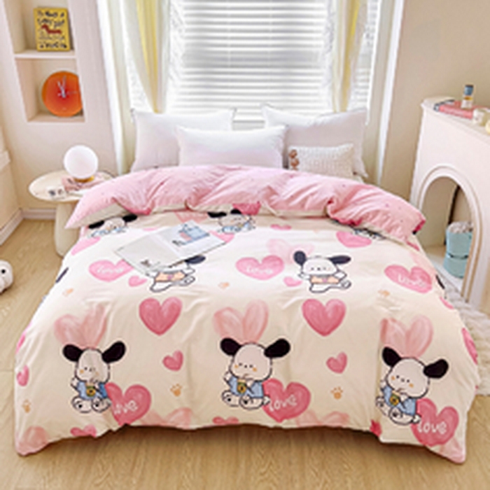 91家纺网 家纺一手货源 找家纺 （总1）安逸家纺 12868 新款全棉被套被罩学生宿舍纯棉单被套