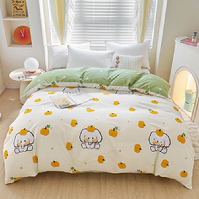 91家纺网 家纺一手货源 找家纺 （总1）安逸家纺 12868 新款全棉被套被罩学生宿舍纯棉单被套