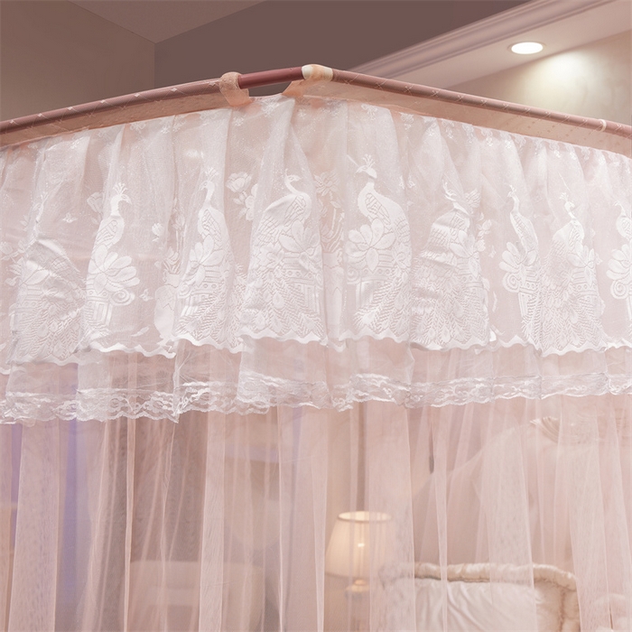 91家纺网 家纺一手货源 找家纺 舞夜盛世 2026新款优雅生活U型钓鱼竿伸缩蚊帐-S-01 S-01-玉色