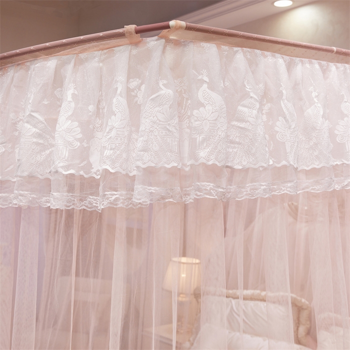 91家纺网 家纺一手货源 找家纺 舞夜盛世 2026新款优雅生活U型钓鱼竿伸缩蚊帐-S-01 S-01-玉色