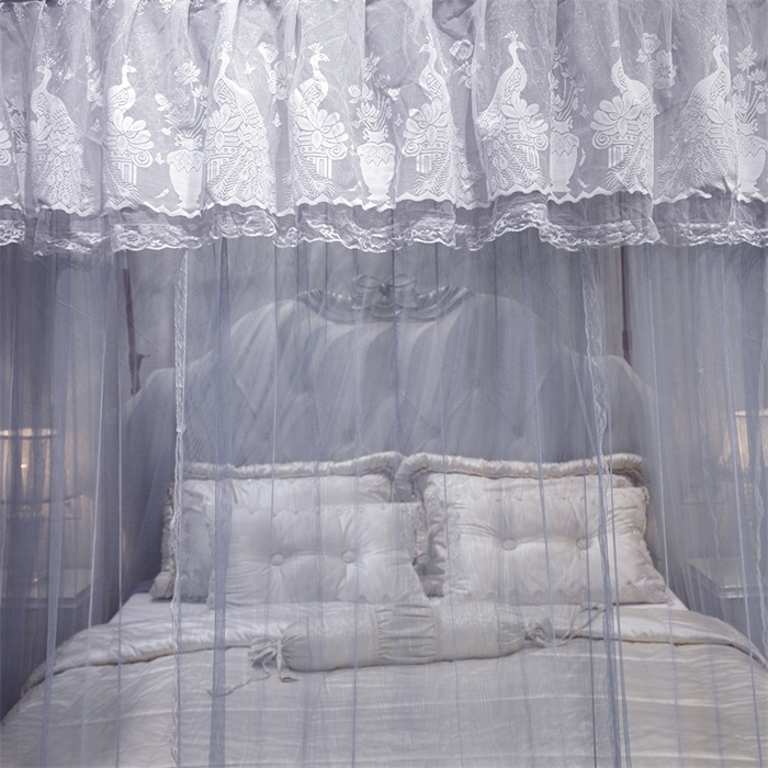 91家纺网 家纺一手货源 找家纺 舞夜盛世 2026新款优雅生活U型钓鱼竿伸缩蚊帐-S-01 S-01-灰色