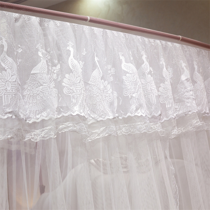 91家纺网 家纺一手货源 找家纺 舞夜盛世 2026新款优雅生活U型钓鱼竿伸缩蚊帐-S-01 S-01-白色