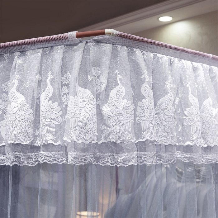 91家纺网 家纺一手货源 找家纺 舞夜盛世 2026新款优雅生活U型钓鱼竿伸缩蚊帐-S-01 S-01-灰色