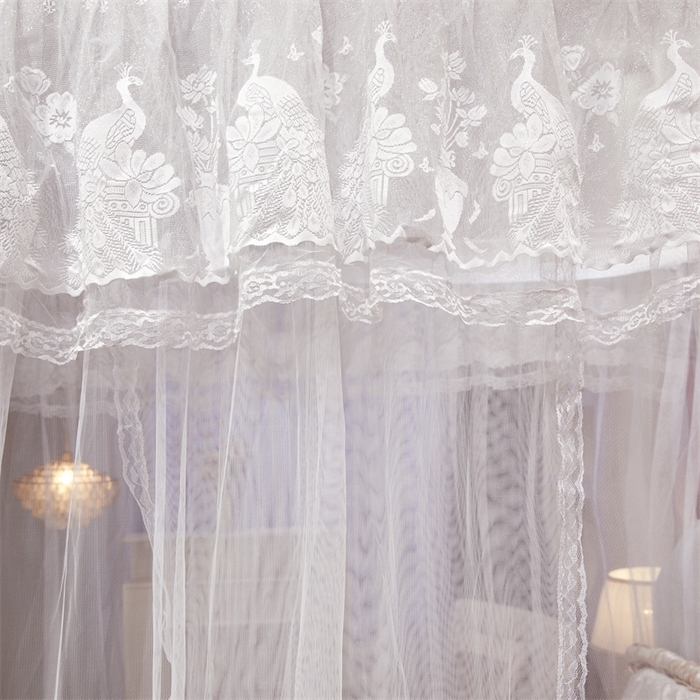 91家纺网 家纺一手货源 找家纺 舞夜盛世 2026新款优雅生活U型钓鱼竿伸缩蚊帐-S-01 S-01-白色