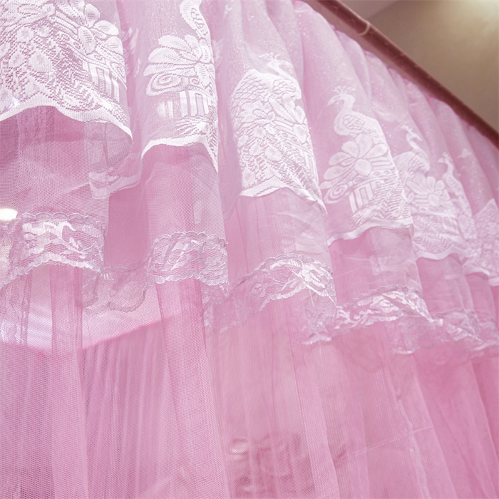 91家纺网 家纺一手货源 找家纺 舞夜盛世 2026新款优雅生活U型钓鱼竿伸缩蚊帐-S-01 S-01-粉色