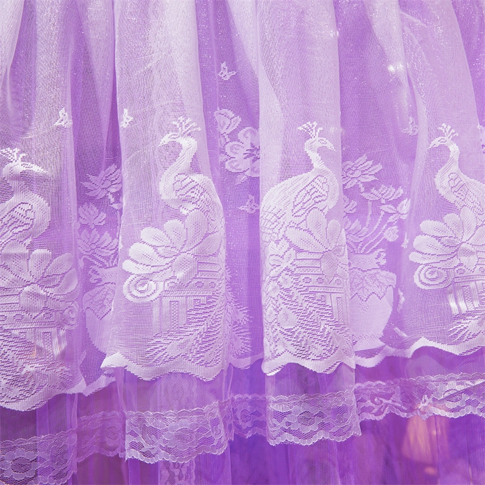 91家纺网 家纺一手货源 找家纺 舞夜盛世 2026新款优雅生活U型钓鱼竿伸缩蚊帐-S-01 S-01-紫色