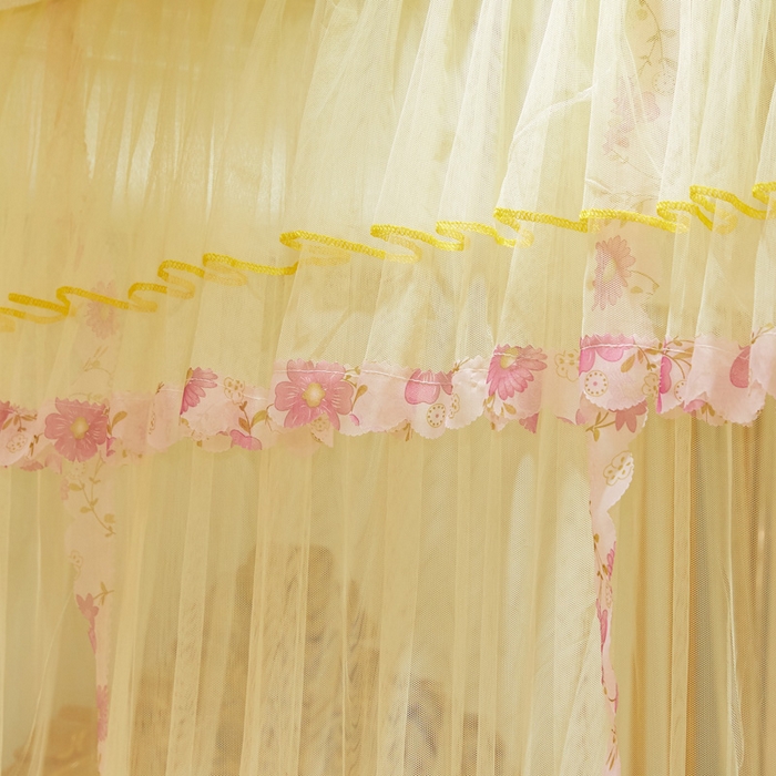 91家纺网 家纺一手货源 找家纺 （总）舞夜盛世 2026新款U型蚊帐伸缩蚊帐落地宫廷蚊帐加厚烤漆支架-全年有货-闭月羞花