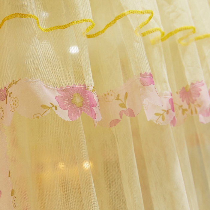 91家纺网 家纺一手货源 找家纺 （总）舞夜盛世 2026新款U型蚊帐伸缩蚊帐落地宫廷蚊帐加厚烤漆支架-全年有货-闭月羞花