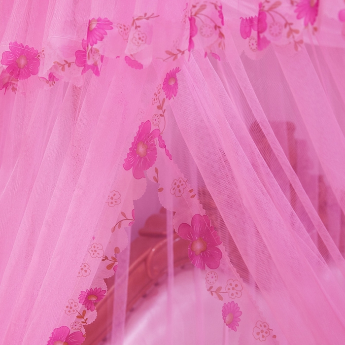 91家纺网 家纺一手货源 找家纺 舞夜盛世 2026新款U型蚊帐伸缩蚊帐落地宫廷蚊帐加厚烤漆支架-全年有货-闭月羞花 闭月羞花-粉色