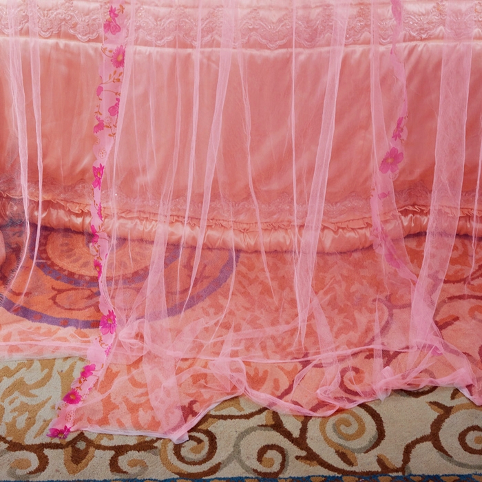 91家纺网 家纺一手货源 找家纺 舞夜盛世 2026新款U型蚊帐伸缩蚊帐落地宫廷蚊帐加厚烤漆支架-全年有货-闭月羞花 闭月羞花-玉色