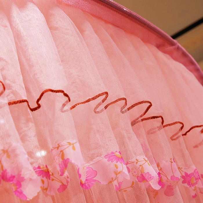 91家纺网 家纺一手货源 找家纺 舞夜盛世 2026新款U型蚊帐伸缩蚊帐落地宫廷蚊帐加厚烤漆支架-全年有货-闭月羞花 闭月羞花-玉色