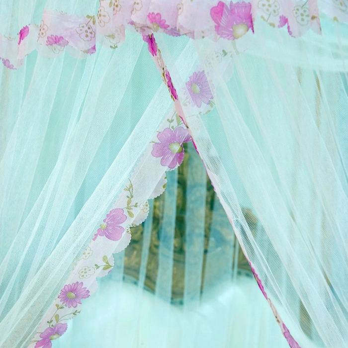 91家纺网 家纺一手货源 找家纺 舞夜盛世 2026新款U型蚊帐伸缩蚊帐落地宫廷蚊帐加厚烤漆支架-全年有货-闭月羞花 闭月羞花-白色