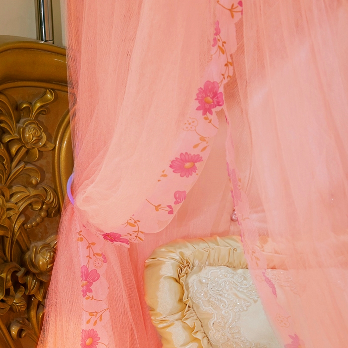 91家纺网 家纺一手货源 找家纺 舞夜盛世 2026新款U型蚊帐伸缩蚊帐落地宫廷蚊帐加厚烤漆支架-全年有货-闭月羞花 闭月羞花-玉色