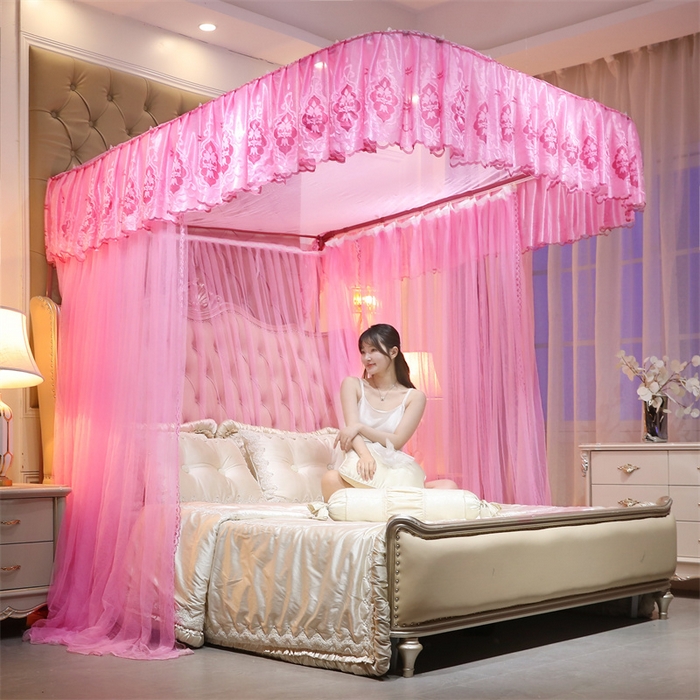 91家纺网 家纺一手货源 找家纺 （总）舞夜盛世 2026新款全新升级欧式导轨宫廷蚊帐-盛世流光