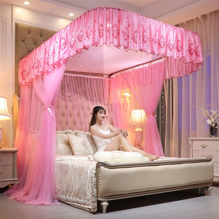 91家纺网 家纺一手货源 找家纺 （总）舞夜盛世 2026新款全新升级欧式导轨宫廷蚊帐-盛世流光