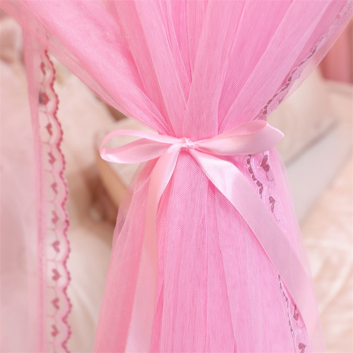 91家纺网 家纺一手货源 找家纺 舞夜盛世 2026新款全新升级欧式导轨宫廷蚊帐-盛世流光 盛世流光-粉