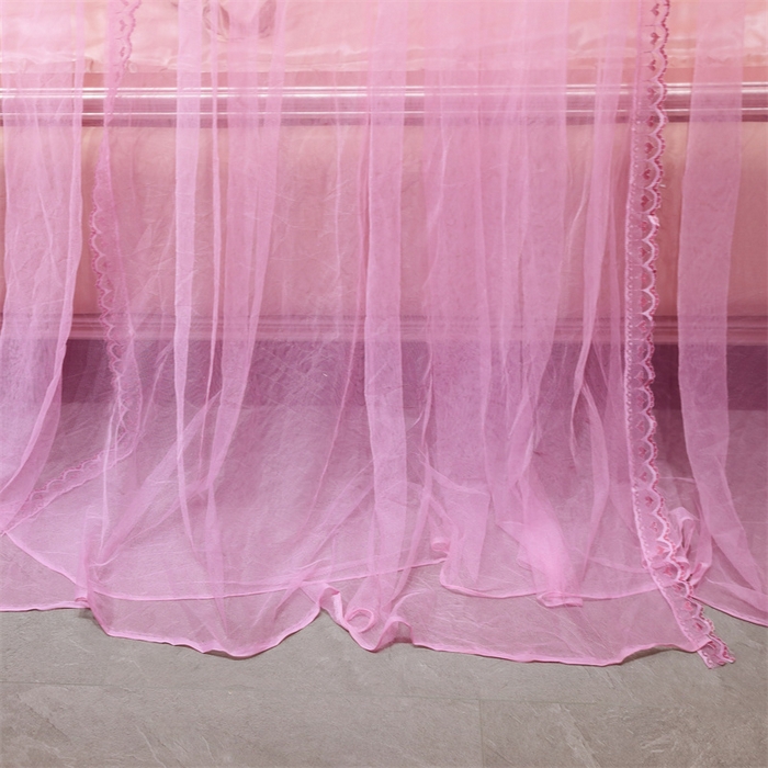 91家纺网 家纺一手货源 找家纺 舞夜盛世 2026新款全新升级欧式导轨宫廷蚊帐-盛世流光 盛世流光-粉