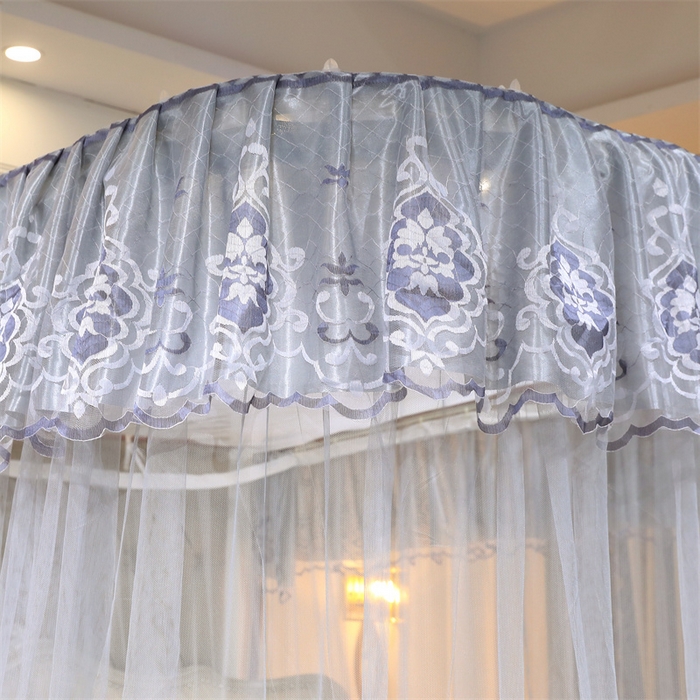 91家纺网 家纺一手货源 找家纺 舞夜盛世 2026新款全新升级欧式导轨宫廷蚊帐-盛世流光 盛世流光-灰