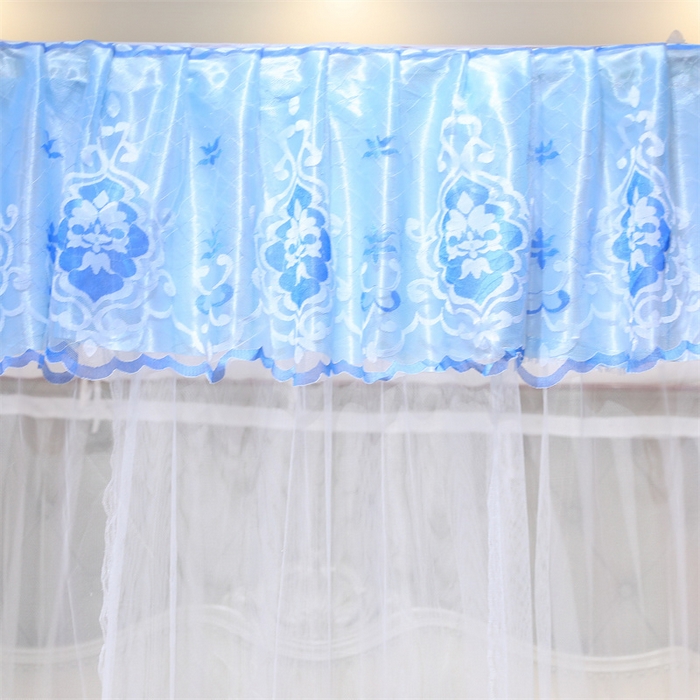 91家纺网 家纺一手货源 找家纺 舞夜盛世 2026新款全新升级欧式导轨宫廷蚊帐-盛世流光 盛世流光-蓝