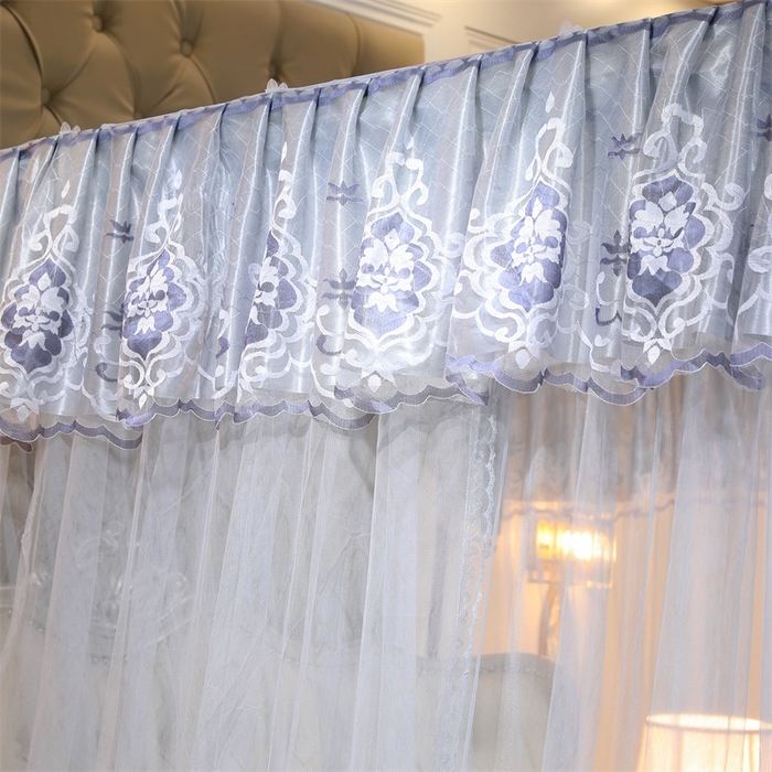 91家纺网 家纺一手货源 找家纺 舞夜盛世 2026新款全新升级欧式导轨宫廷蚊帐-盛世流光 盛世流光-灰