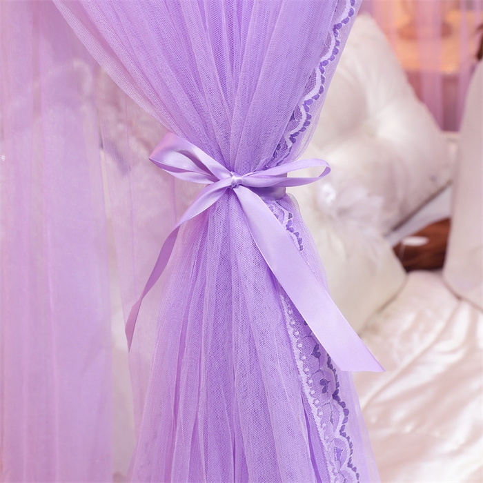 91家纺网 家纺一手货源 找家纺 舞夜盛世 2026新款全新升级欧式导轨宫廷蚊帐-盛世流光 盛世流光-紫