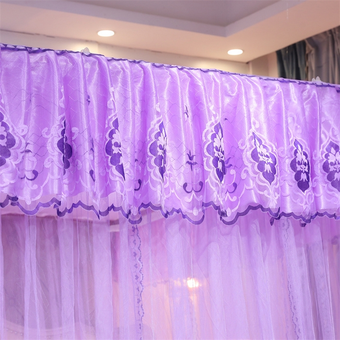 91家纺网 家纺一手货源 找家纺 舞夜盛世 2026新款全新升级欧式导轨宫廷蚊帐-盛世流光 盛世流光-紫