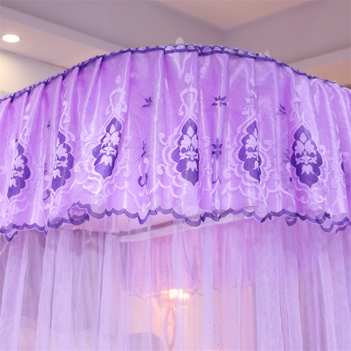 91家纺网 家纺一手货源 找家纺 舞夜盛世 2026新款全新升级欧式导轨宫廷蚊帐-盛世流光 盛世流光-紫